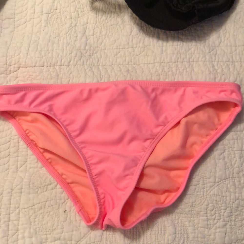 Neon pink bathing suit bottom